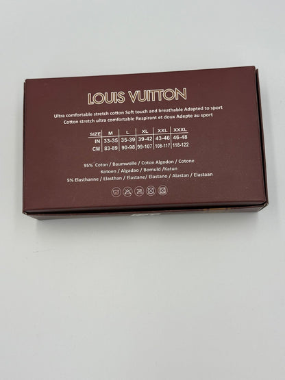 Louis Vuitton Signature Brown – Комплект 3 мъжки боксерки