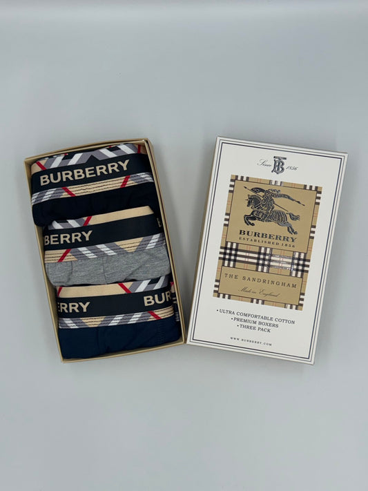 Burberry Sandringham – Комплект 3 мъжки боксерки